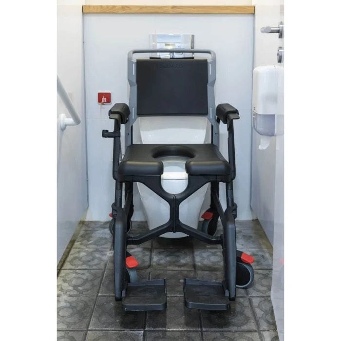 BathMobile Folding Commode & Shower Chair - American Homecare Direct