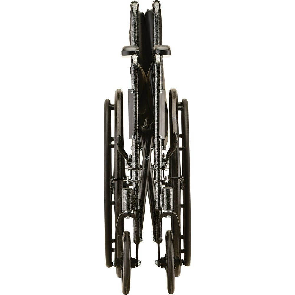 Nova Hammertone Wheelchair - 18" With Fixed Arm & Swing Away Footrest - American Homecare Direct