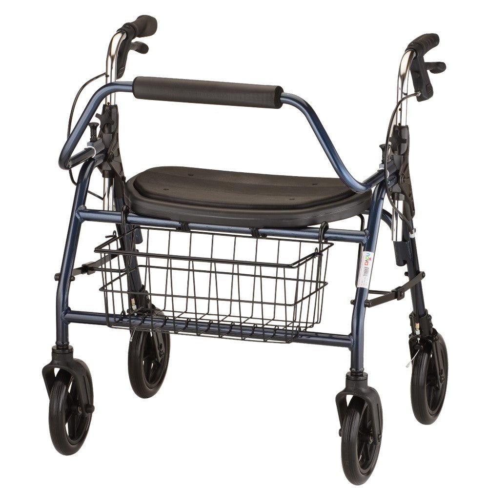 Nova Mighty Mack Heavy Duty Rollator Walker, 500 lb Weight Capacity - American Homecare Direct