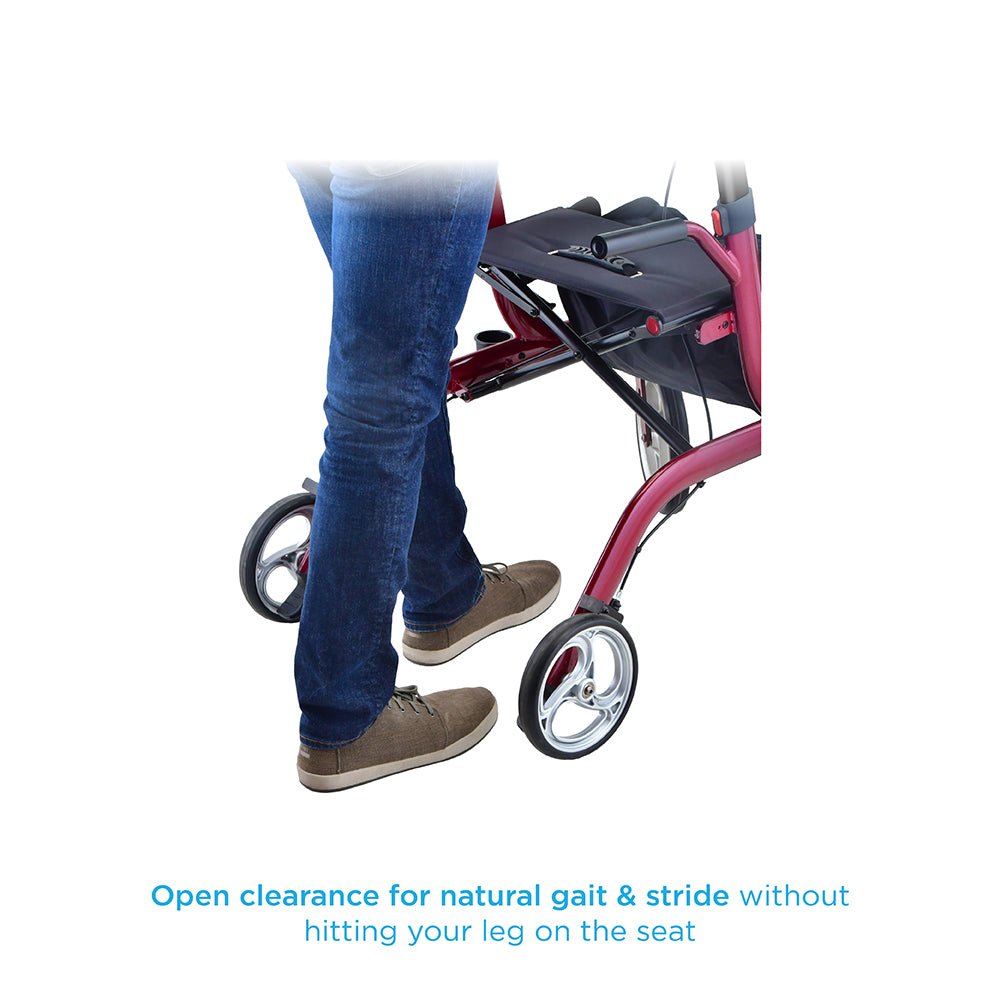 Nova Phoenix Rise UP Rollator Upright Walker with Padded & Contoured Forearm Platform - American Homecare Direct