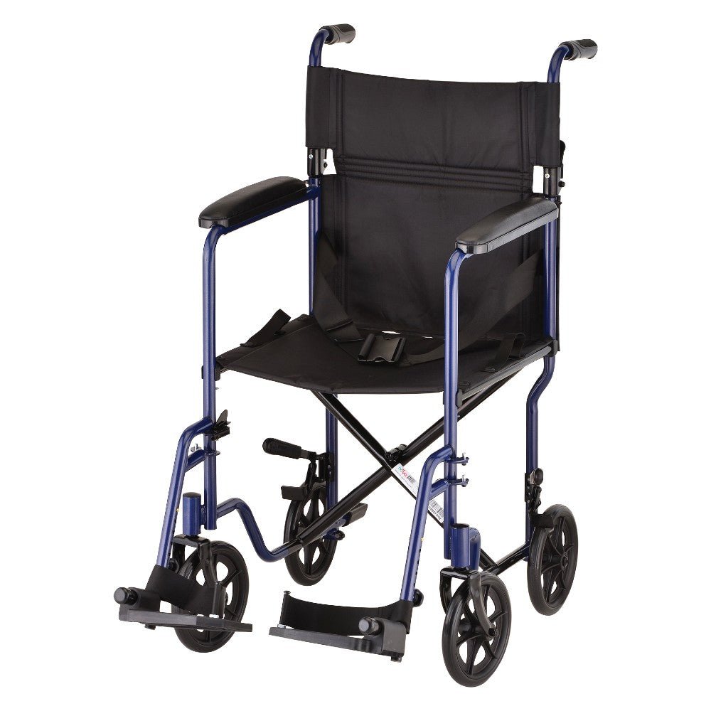 Nova Transport Chair - 19" with Swing Away Footrests - American Homecare Direct