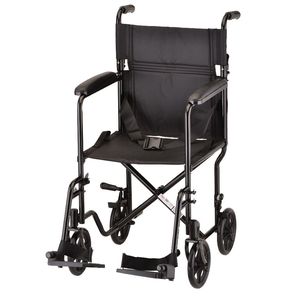 Nova Transport Chair - 19" with Swing Away Footrests - American Homecare Direct