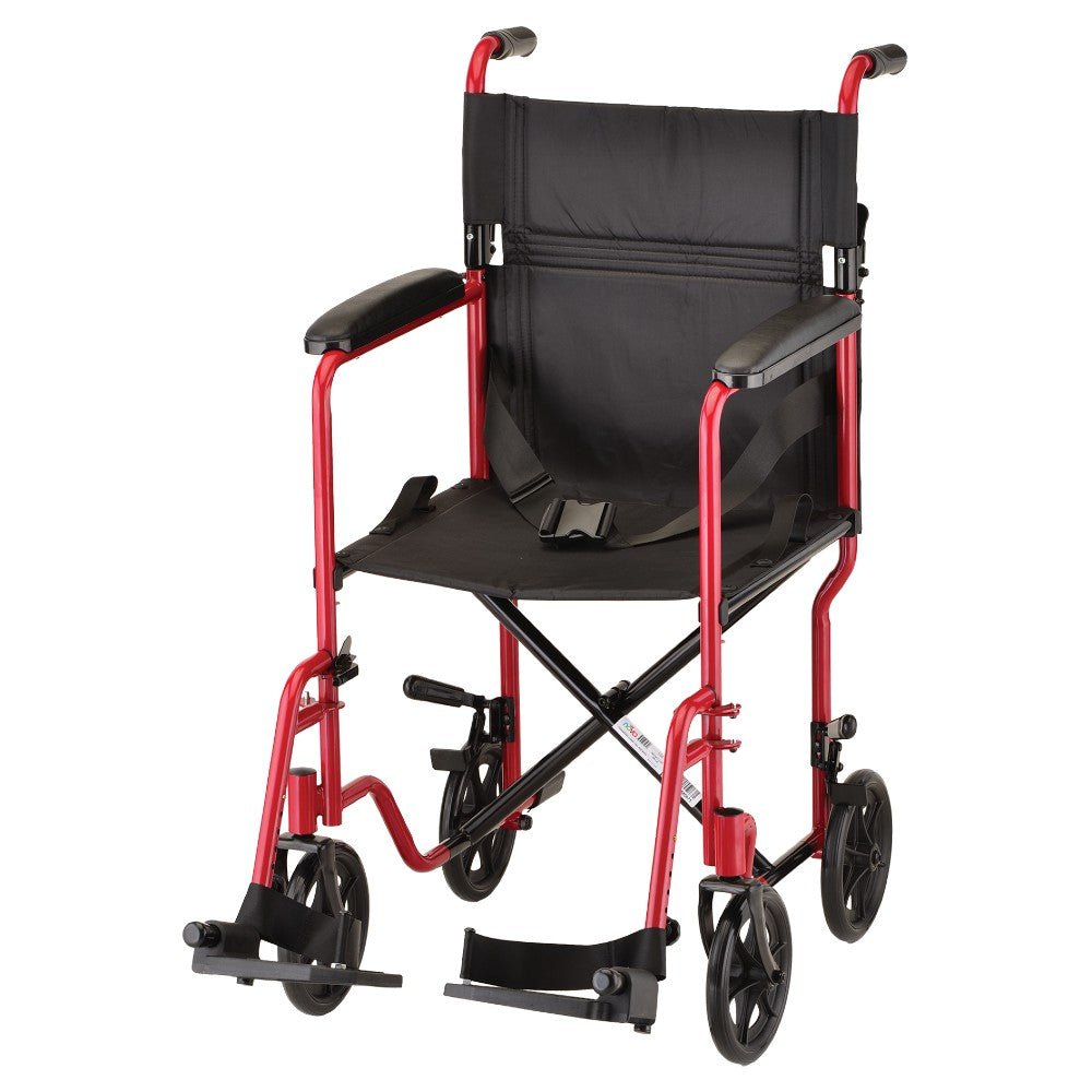 Nova Transport Chair - 19" with Swing Away Footrests - American Homecare Direct