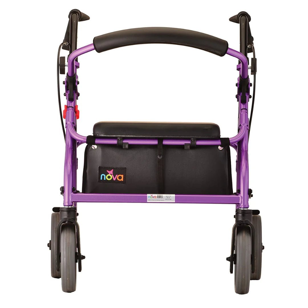 Nova Zoom Rollator Walker with 18" Seat Height - American Homecare Direct