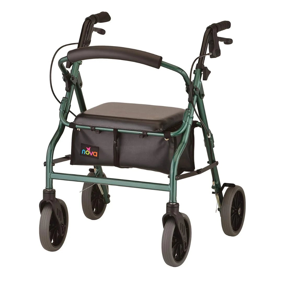 Nova Zoom Rollator Walker with 18" Seat Height - American Homecare Direct