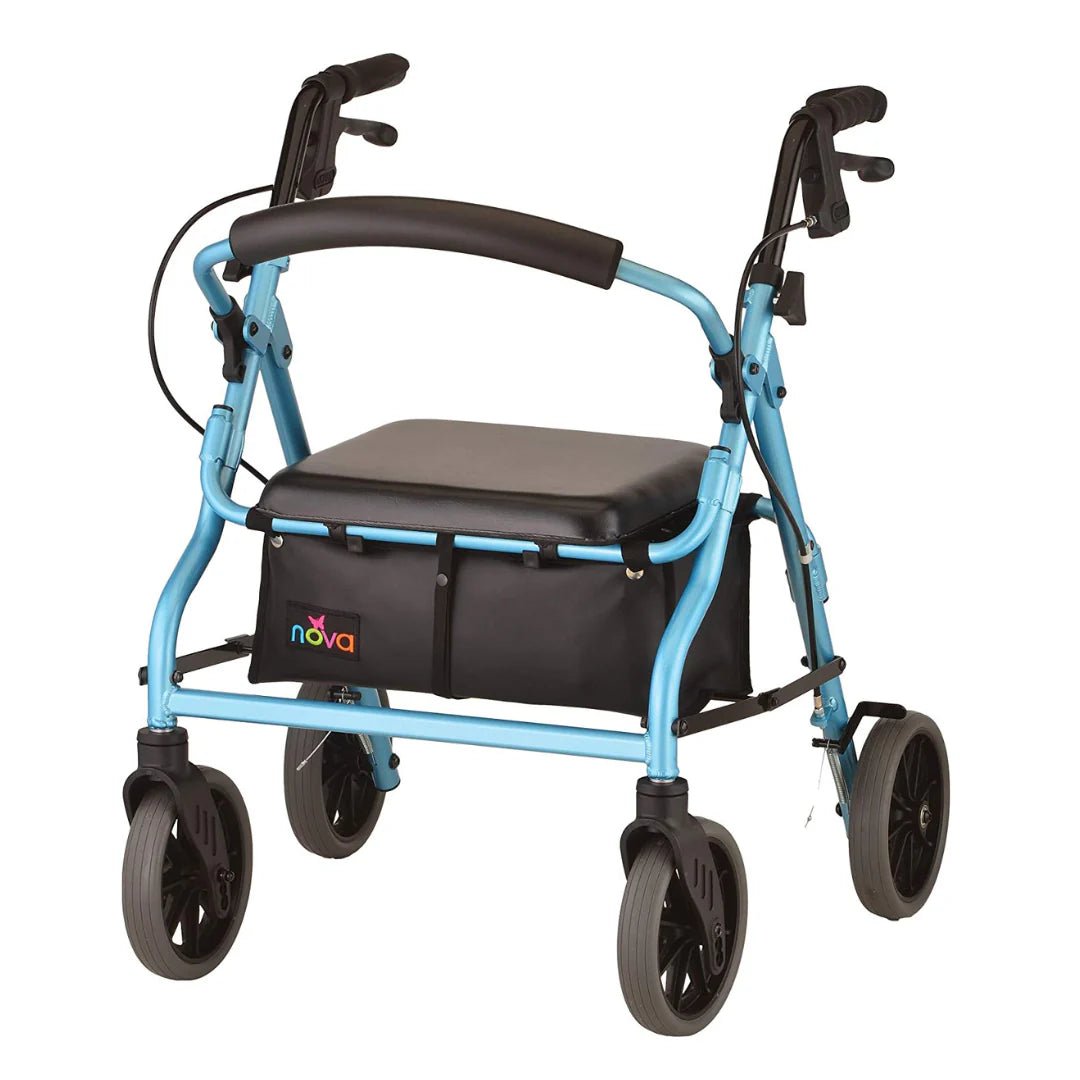 Nova Zoom Rollator Walker with 20" Seat Height - American Homecare Direct