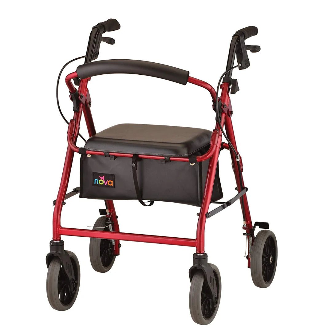 Nova Zoom Rollator Walker with 20" Seat Height - American Homecare Direct