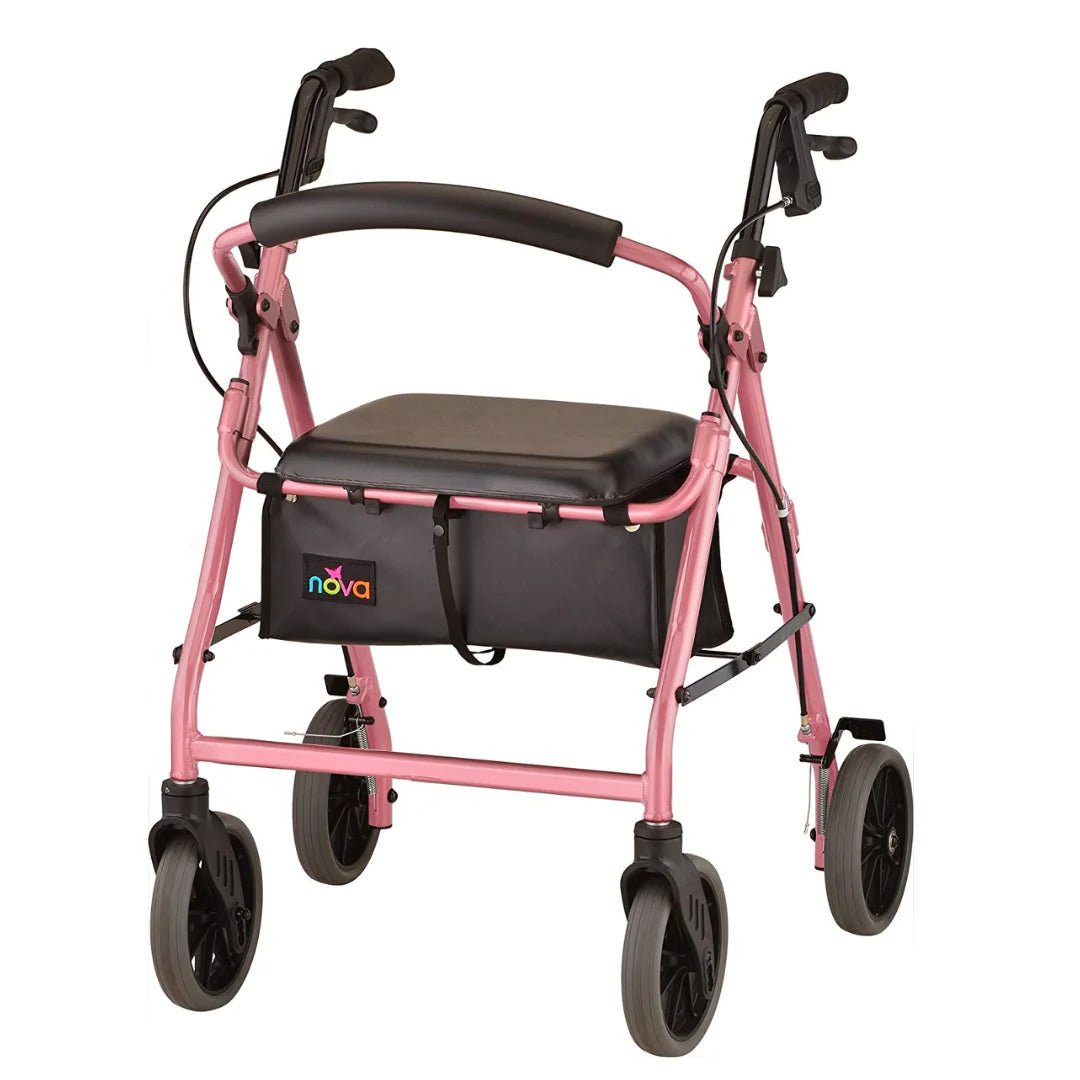Nova Zoom Rollator Walker with 20" Seat Height - American Homecare Direct