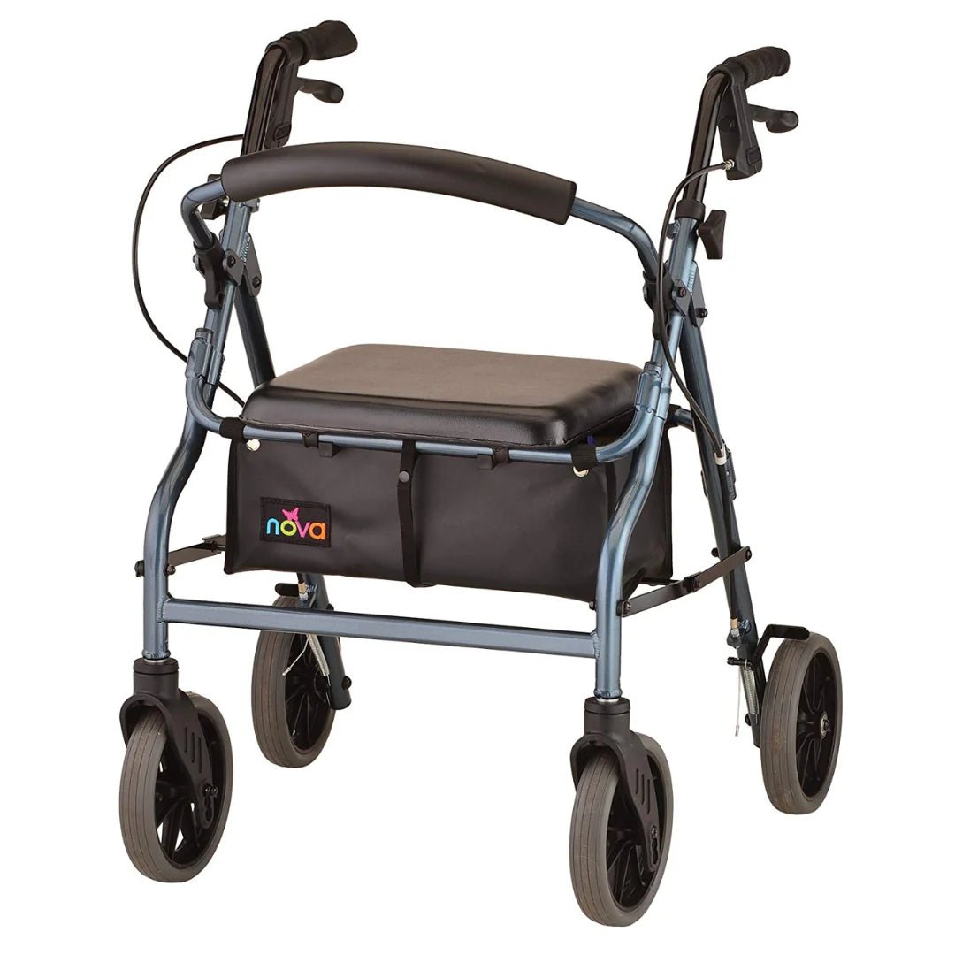 Nova Zoom Rollator Walker with 22" Seat Height - American Homecare Direct