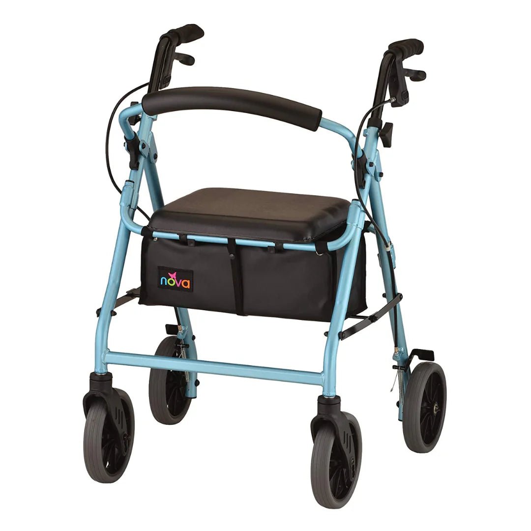 Nova Zoom Rollator Walker with 22" Seat Height - American Homecare Direct