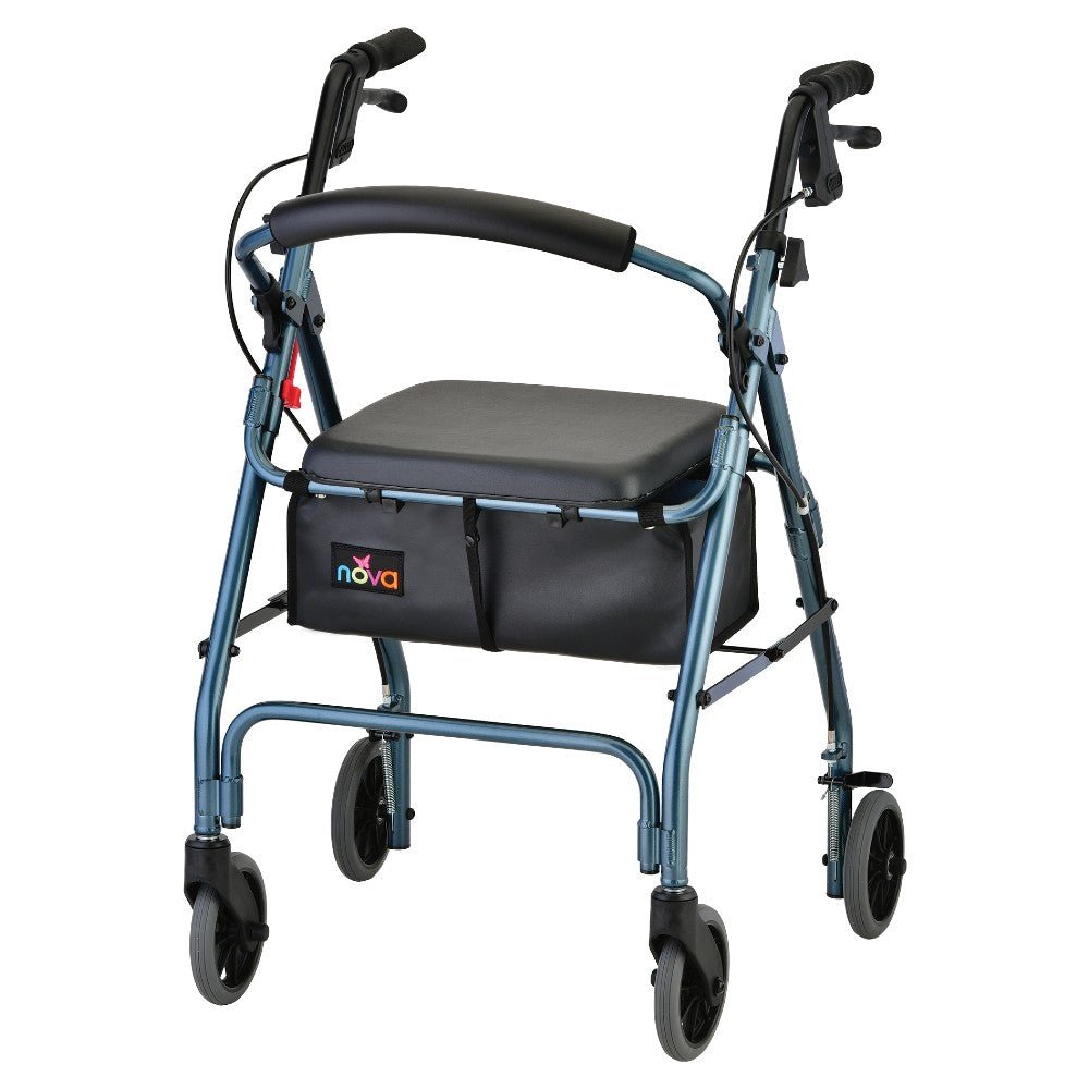 Novo GetGo Classic Rollator Walker, Rolling Walker for Height 5’4” - 6’” - American Homecare Direct