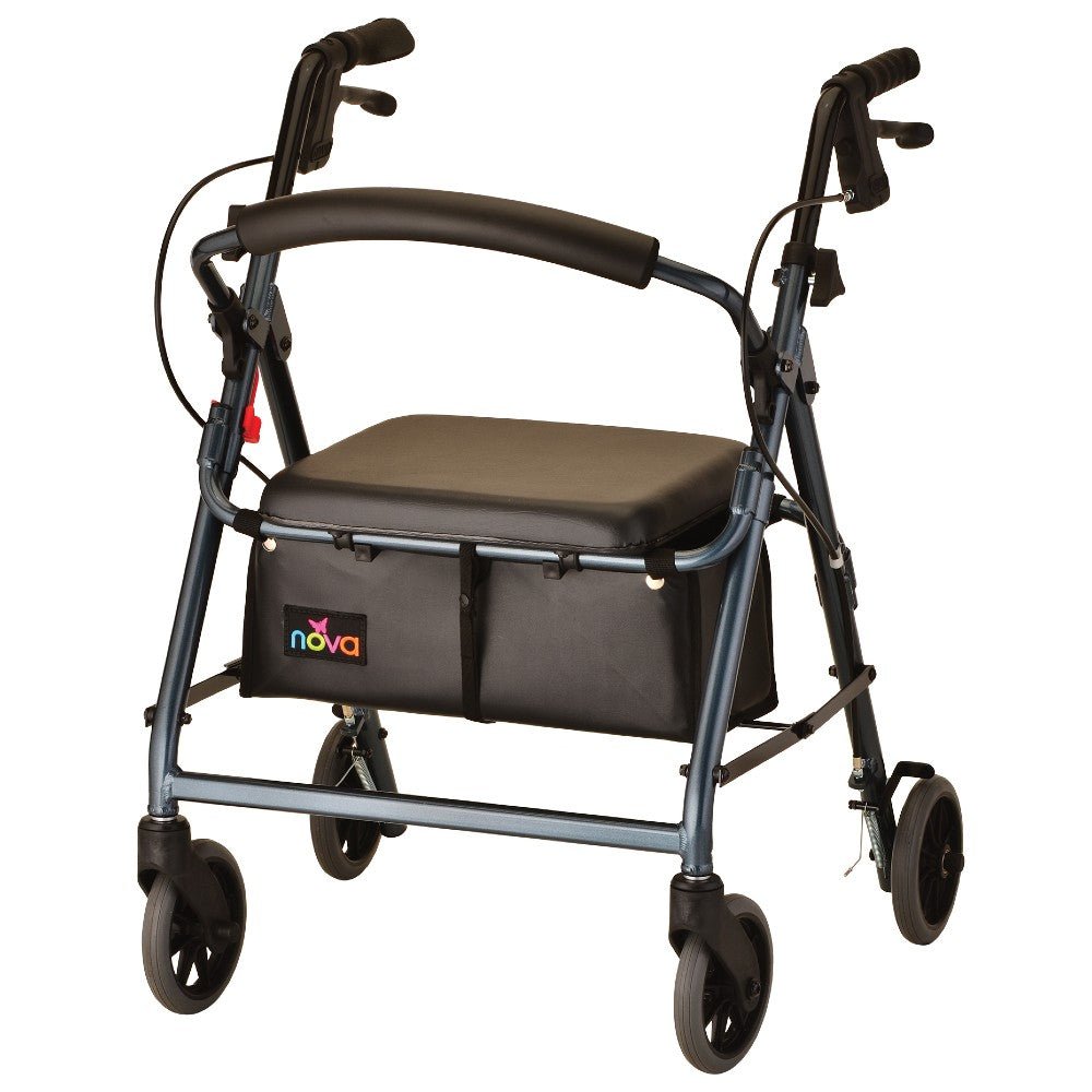 Novo GetGo Classic Rollator Walker, Rolling Walker for Height 5’4” - 6’” - American Homecare Direct
