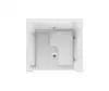 40 X 38 ACRYLX ALCOVE CENTER DRAIN THREE - PIECE ADA COMPLIANT SHOWER IN WHITE - American Homecare Direct