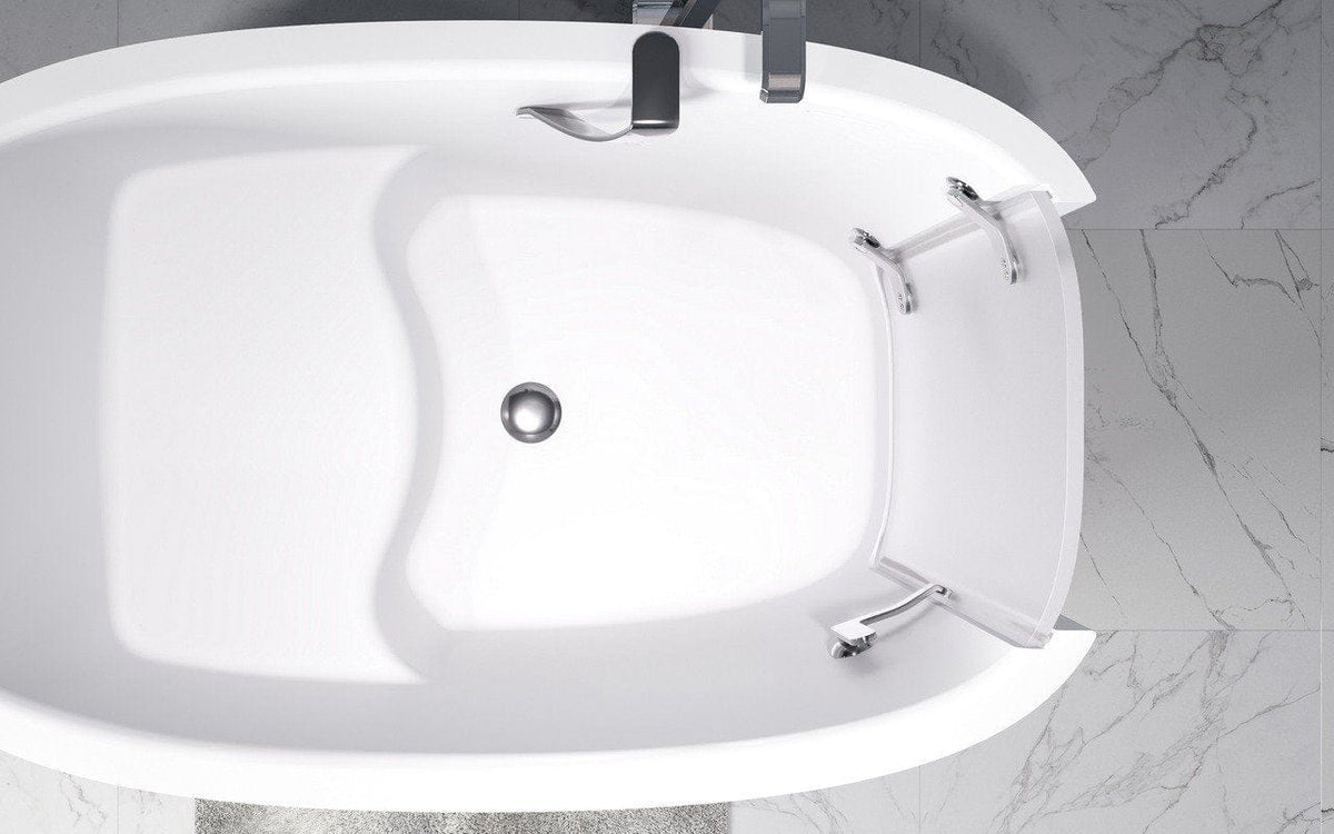 Aquatica Aquatica Baby Boomer 2 Freestanding Solid Surface Walk-In Bathtub