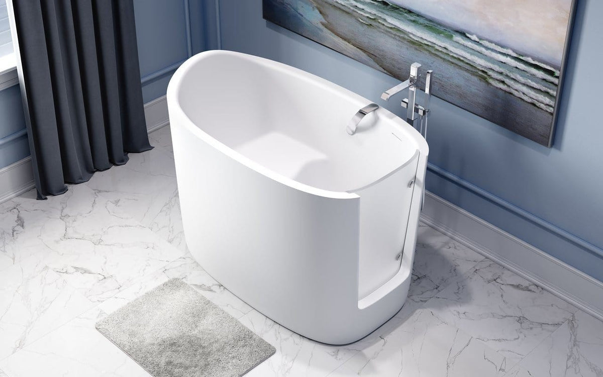 Aquatica Aquatica Baby Boomer 2 Freestanding Solid Surface Walk-In Bathtub