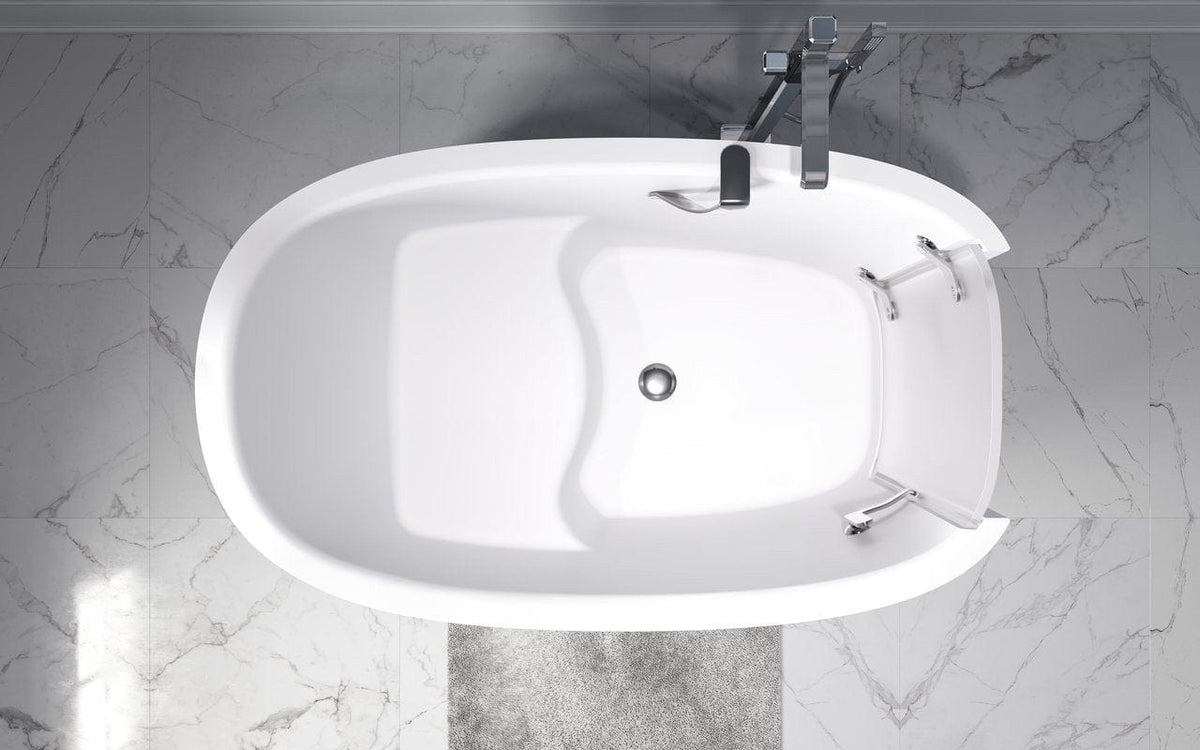 Aquatica Aquatica Baby Boomer 2 Freestanding Solid Surface Walk-In Bathtub