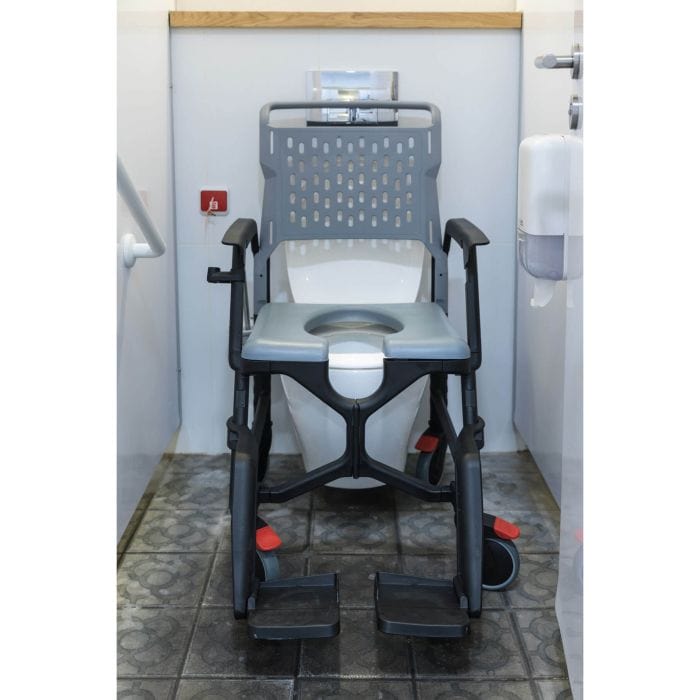 BathMobile Folding Commode &amp; Shower Chair - American Homecare Direct