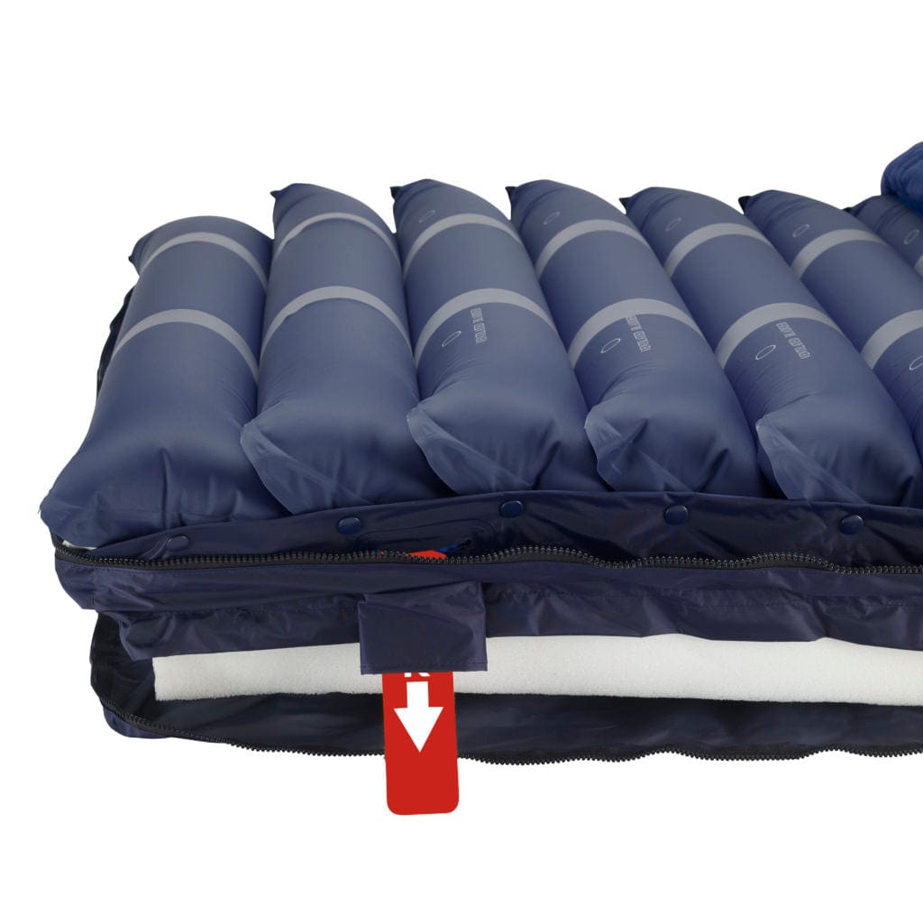 Med - Aire Assure 5″ Air + 3″ Foam Base Alternating Pressure and Low Air Loss Mattress System - American Homecare Direct