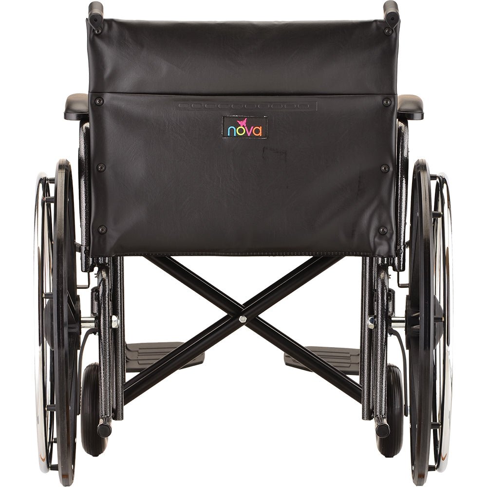 Hammertone Wheelchair - 24&quot; Steel With Detachable Desk Arms &amp; Elevating Legrest - American Homecare Direct