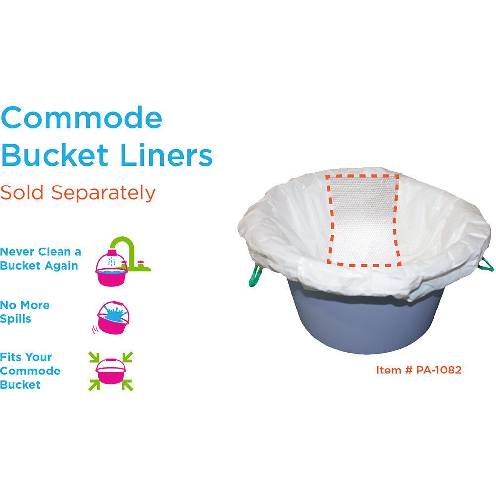 Nova Heavy Duty Commode with Back &amp; Extra Wide Seat, 450 lbs Weight Capacity - American Homecare Direct