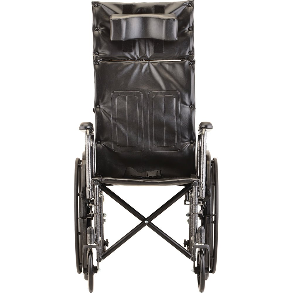 Nova Recliner Wheelchair - 18&quot; With Full Arms &amp; Elevating Leg Rest - American Homecare Direct