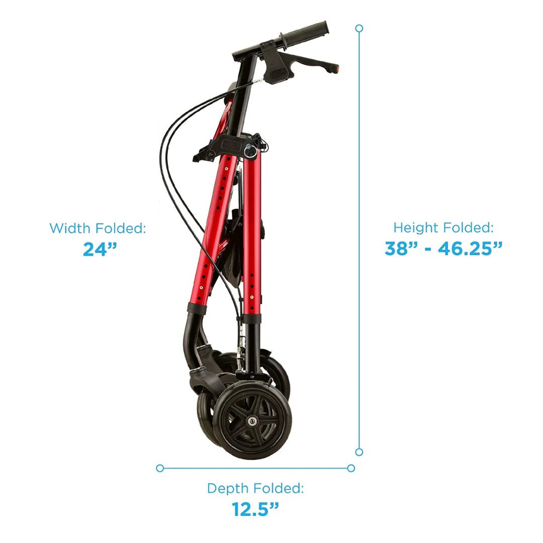 Nova Star 8 Deluxe Seat Rollator, 350 lb. Weight Capacity - American Homecare Direct