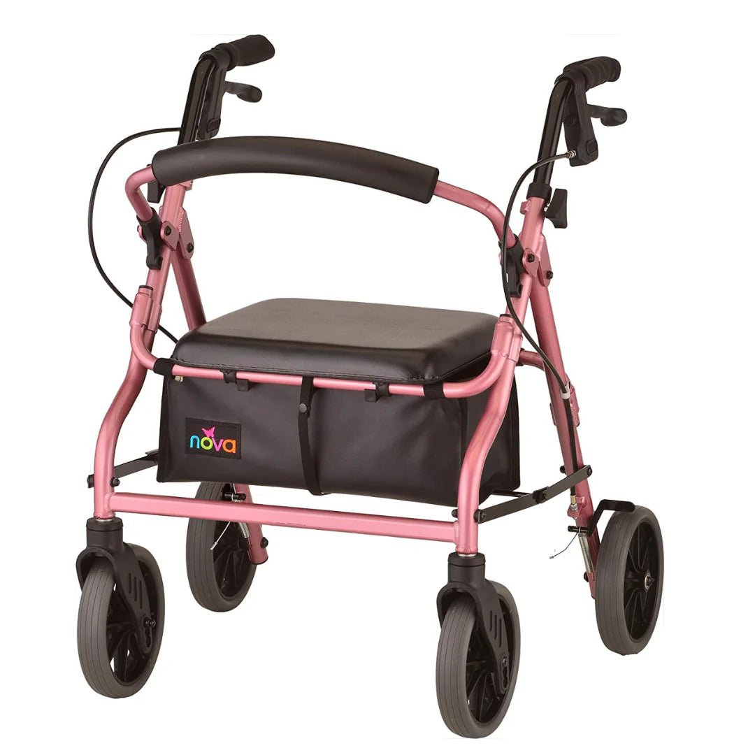 Nova Zoom Rollator Walker with 20&quot; Seat Height - American Homecare Direct