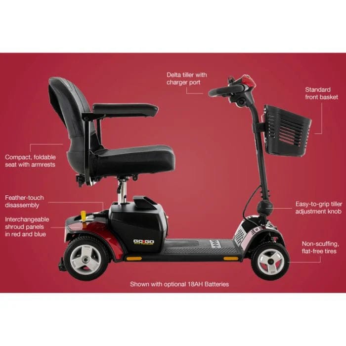 Pride Go - Go Elite Traveler 4 Wheel Scooter - American Homecare Direct