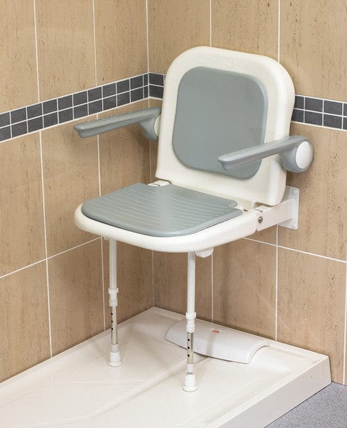 Wall Mount Shower Seat With Arms - American Homecare Direct